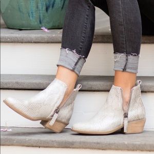 Snake Skin Booties